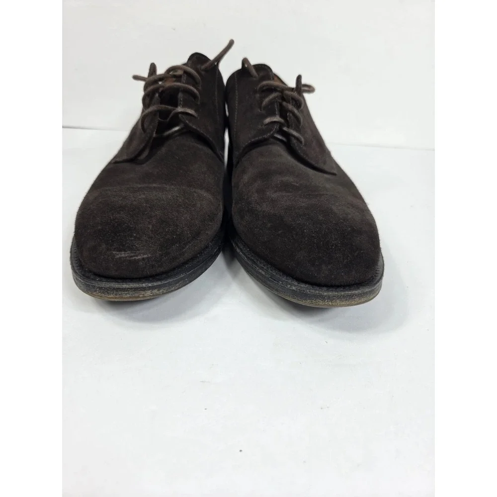 AQUATALIA Made In Italy Oxfords Brown Suede Shoes Size 8 Men